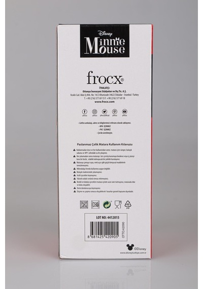 Dekomus İle Lisanslı Mınnıe Mouse Çelik Matara 500 Ml Diğer