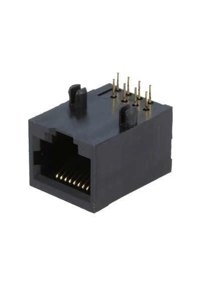 8P8C Plastik Rj45 Soket Ethernet Bağlantı Soketi 8 Pin Pcb Montaj