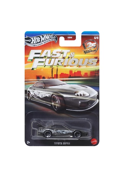 Hot Wheels Siver Series Fast & Furious 25.yıl 5'li Model Araba Seti Hnr88