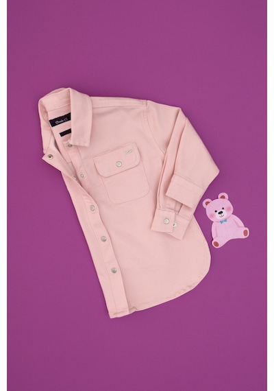 U.s. Polo Assn. Kız Çocuk Açık Pembe Gömlek Jean 50304274-vr078 Acık Pembe