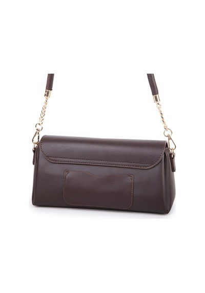 Nas Bag Kadın Sade Şık Omuz Ve Çapraz Çanta En 24 Cm Boy 12 Cm Kahverengi Diğer
