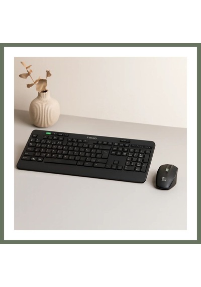 Bezos Kablosuz Klavye Mouse Seti Usb, Sessiz, Q Klavye Bezos1
