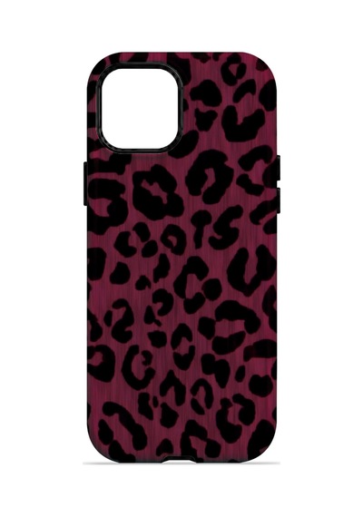 Velvoria Valestra Fuşya Leopar Apple iPhone Uyumlu 12 Pro Max Darbe Korumalı Kılıf Valestra Select - Fuşya Leopar