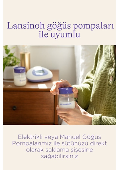 Lansinoh® Anne Sütü Saklama Şişeleri 4 Adet 160 ML