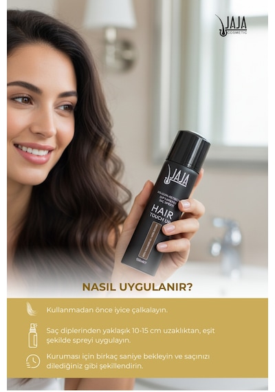 Koyu Kahve Dark Brown Dip Kapatıcı & Dolgunlaştırıcı Saç Spreyi 150 Ml
