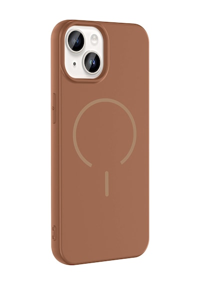 Apple Uyumlu iPhone 13 Kılıf M-safe Şarj Özellikli Mkst Meta Kapak - Mürdüm Mürdüm