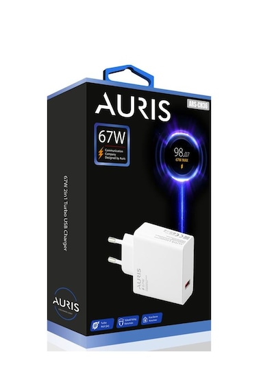 Auris ARS-CH36 67W Usb-a Salise Sayar Hızlı Şarj Aleti Başlık
