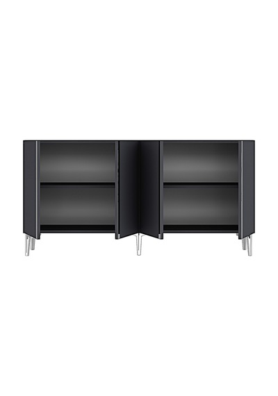 Ka1598as Anka Konsol Ve Tv Sehpası Antrasit-silver 150cm