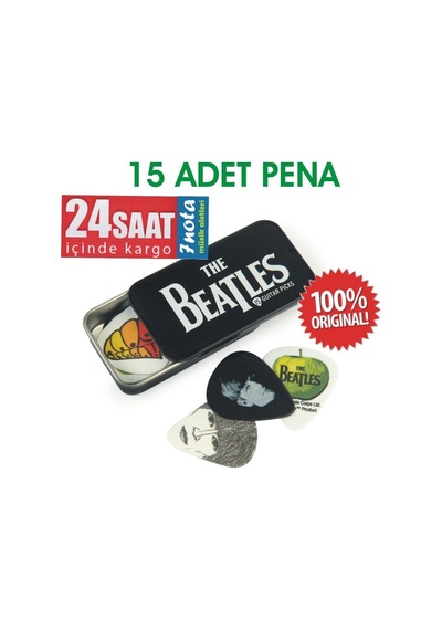 1cab4-15bt1 Beatles Pena Pick Tin-logo