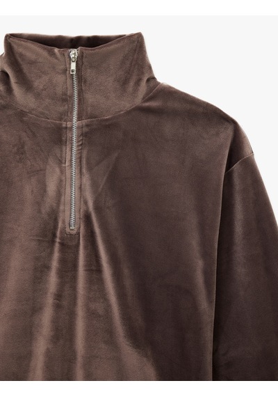 Koton Yarım Fermuarlı Uzun Kollu Rahat Kalıp Dik Yaka Kadife Pijama Üstü Vizon 6wlk40213mk Vizon Koton Yarım Fermuarlı Uzun Kollu Rahat Kalıp Dik Yaka Kadife Pijama Üstü Vizon 6wlk40213mk Vizon