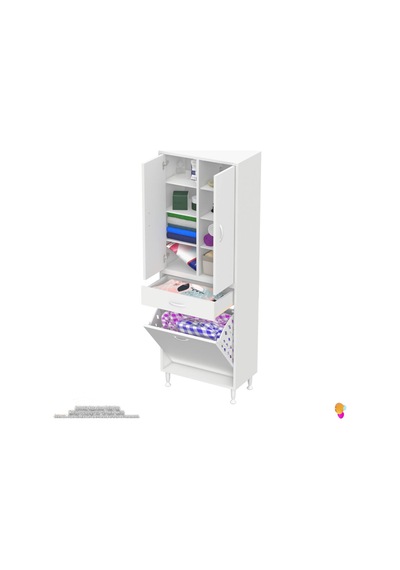 Eliusta Reli Dolap Beyaz Çok Kullanımlı 65 Cm Eninde Banyo Dolabı 60x171x32,5 Cm 2 Kapak 6 Raf Dolap Beyaz Eliusta Reli Dolap Beyaz Çok Kullanımlı 65 Cm Eninde Banyo Dolabı 60x171x32,5 Cm 2 Kapak 6 Raf Dolap Beyaz