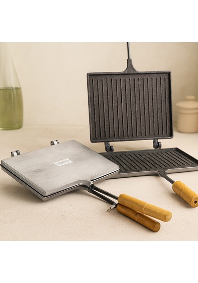Teflon Kaplamalı El Tost Makinesi