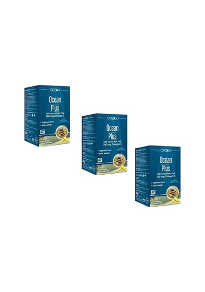 Plus 1200 Mg Omega 3 Saf Balık Yağı 30 Kapsül 3 Adet P07119