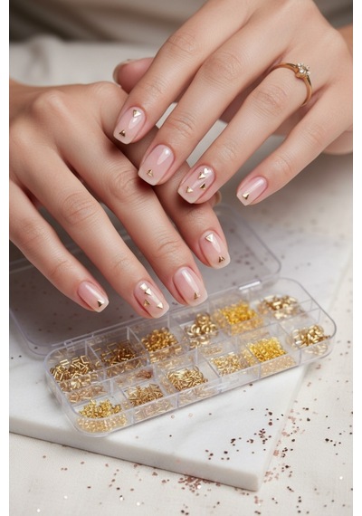 12'li Tırnak Süsleme - Nail Art Charm - Nail Art Süs Taşı - Protez Tırnak Çarm Süsü 32-5