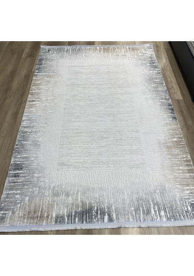Hoom Rugs Sembol 2905 Gri Bej Akrilik Dayanıklı Makine Halısı Gri Bej Krem