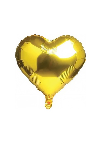 Altın Kalp Folyo Balon 40cm Sevgililer Günü Evlilik Teklifi Romantik Doğum Günü