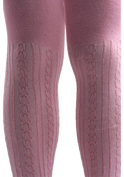 Kardeşler Çorap Kız Çoçuk Pamuklu Zincir Desen Külotlu Çorap Pembe Pembe-zncr - 624867508 Pembe-zncr