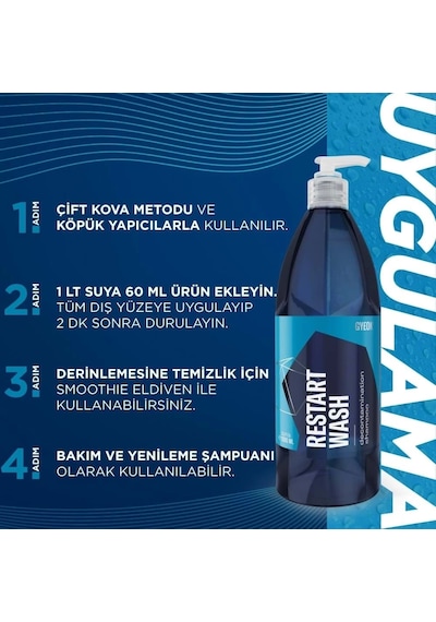 Gyeon Q²m Restartwash Seramik Kaplama Ppf Yenileyici Asidik Şampuan - 500 Ml -konsantre