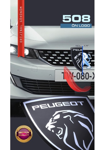 Peugeot Yeni Aslan 3d Logo Ön Izgara