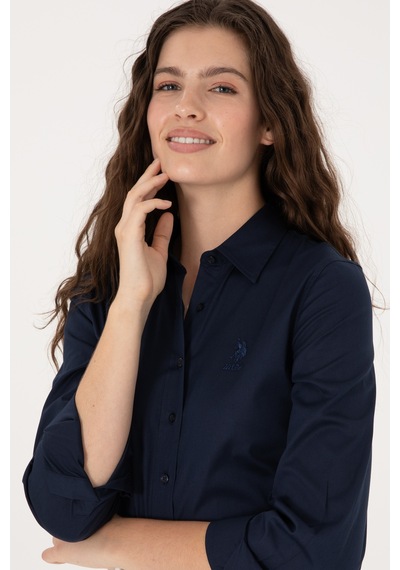 U.s. Polo Assn. Kadın Lacivert Gömlek Basic 50298091-vr033 Lacivert