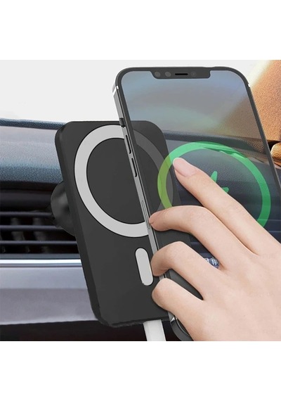 Ally N16 15w Magsafe Uyumlu Araç İçi Telefon Tutucu- 5775 Siyah