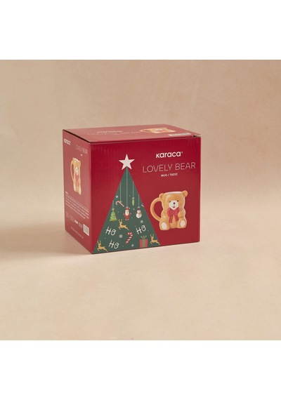 Karaca New Year Yılbaşı Lovely Bear Kupa 450 Ml Çok Renkli