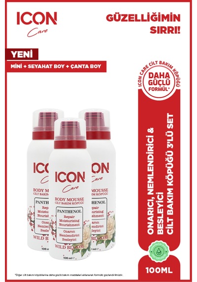 Cilt Bakım Köpüğü Wıld Bloom 100ml 3'lü Set