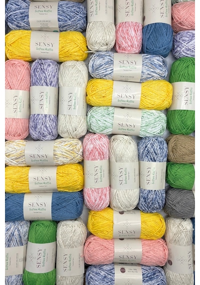Premium Softee Raffia Yumuşak Rafya İpi Kağıt İpi El Örgü İpi Hobi İpi Supla İpi Çanta İpi Haki