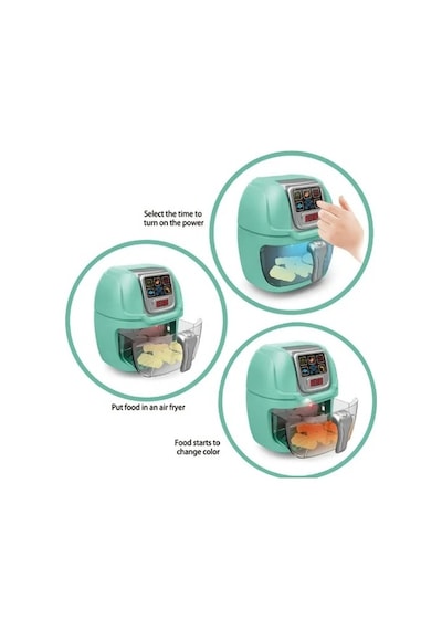 Asya Oyuncak 1017 Pilli Airfryer Oyuncak 9 Parça