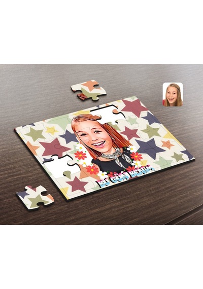 Kişiye Özel 8 Mart Bugün Benim Karikatürlü Ahşap Puzzle-1