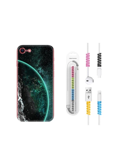 Apple Uyumlu iPhone 6/6S Kılıf Kablo Koruyuculu Green World 1856