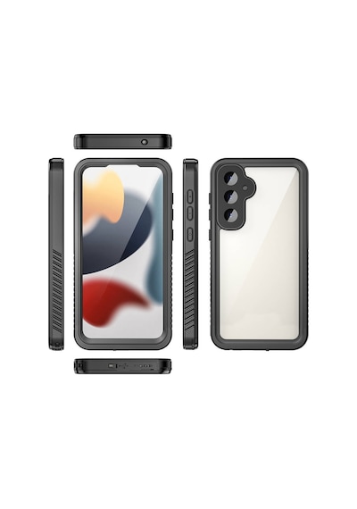 Galaxy S23 Fe Uyumlu 1-1 Su Geçirmez Uyumlu-siyah Siyah