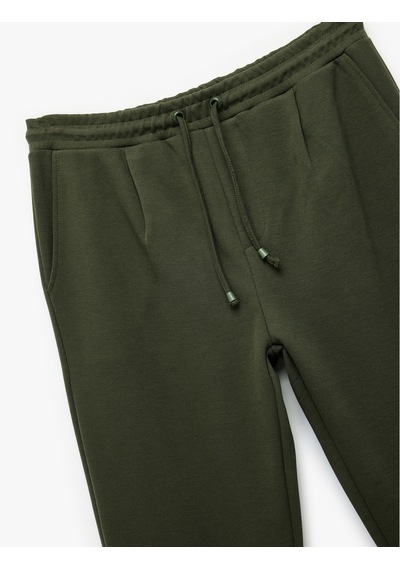 Koton Normal Bel Pamuklu Regular Fit Eşofman Altı Haki 6wam40036mk Haki