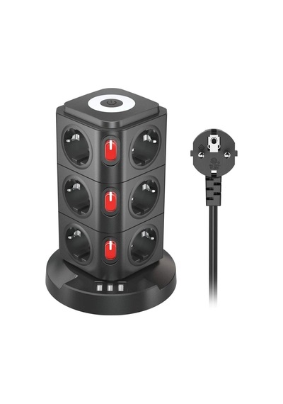 Çeşithane Kablosuz Şarjlı Power Tower Çoklu Priz 12 Girişli Usb-c Usb-a Şarj İstasyonu 2