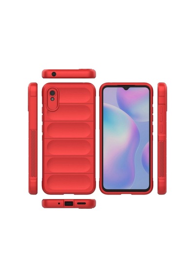 Redmi 9a Kılıf Optimum Silikon - Kırmızı İtdark38378