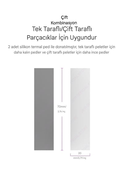 Jeyı M.2 2280 Ssd Soğutucu Çift Kombinasyon Yüksek Performans