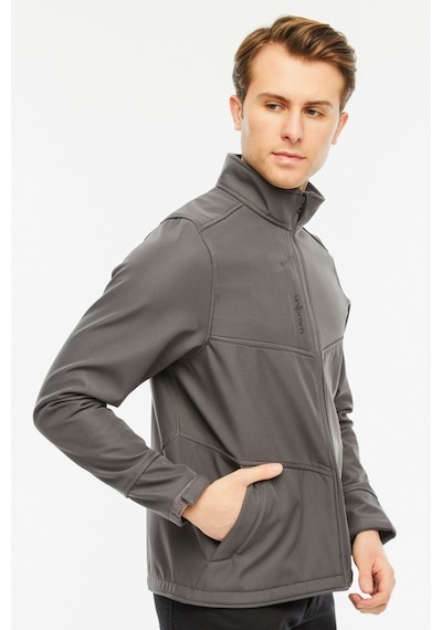 Uniprom Softshell Mont Içi Polarlı Su Ve Rüzgar Geçirmez Pro Model Gri Erkek Gri