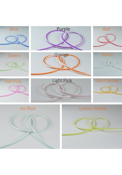 Ikinci Nesil Mavi Difüzör 5 Metre 6mm Neon Led Silikon Şerit Kapağı Led Şerit İçermez