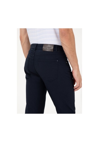 Pierre Cardin Lacivert Slim Fit Kanvas Pantolon 50251460-vr033