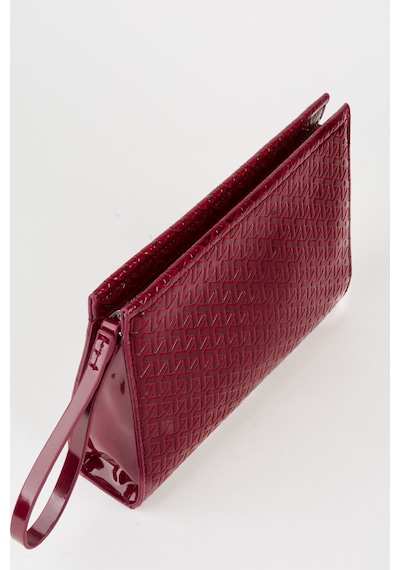 Vivaq Kadın Petunya Dokulu Bordo Astarlı Suni Deri Bilek Askılı Portföy El Ve Clutch Çanta
