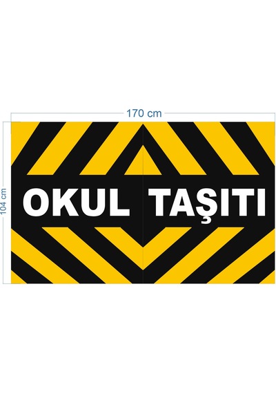 Okul Taşıtı Folyo Baskı 170x100 Cm