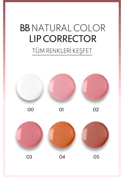 Dudak Parlatici & Bb Lip Corrector Renk Eşitleyici No: 02 Açık Pembe 0