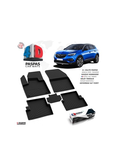 Opel Grandland x 4D Havuzlu Paspas 2017 ve  Üzeri