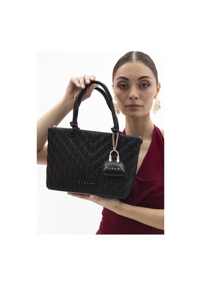 Sisley Kadın Kol Çantası Sly 143 Std / Siyah Siyah