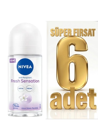 Nıvea Kadın Roll-on Deodorant Fresh Sensation 6 X 50 Ml
