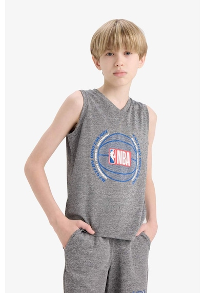 Defacto Erkek Çocuk Nba Wordmark V Yaka Atlet E4847a825hsgr210 Gri