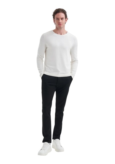 Cazador Erkek Bisiklet Yaka Triko Ekru