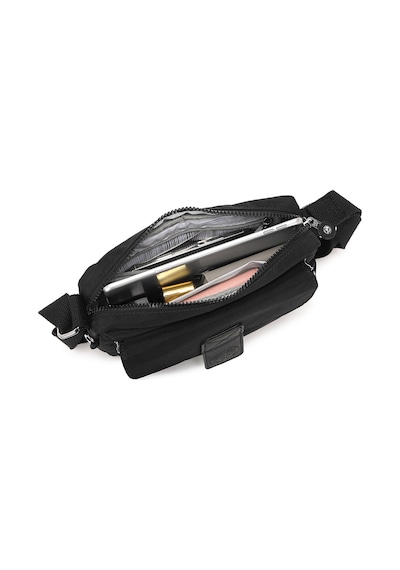 Smart Bags Günlük Minik Boy Su Geçirmez Krınkıl Kumaş Kadın Telefon Ve Postacı Çantası Puantiye Siyah 04602189