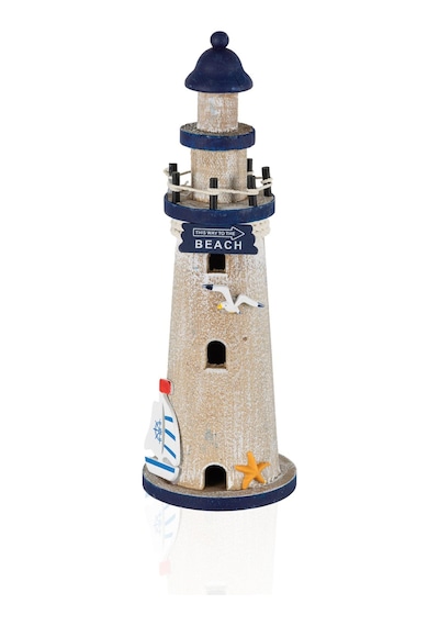 The Mia Retro Marin Deniz Feneri Obje 30 Cm