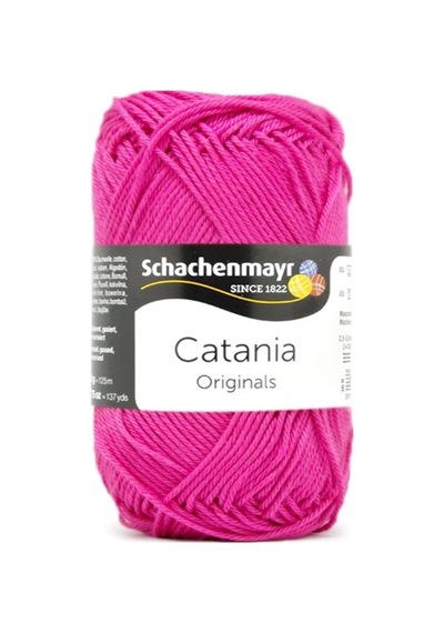 Schachenmayr Catania Pamuk Amigurumi El Örgü İpi İpliği Yünü 114 Fuşya